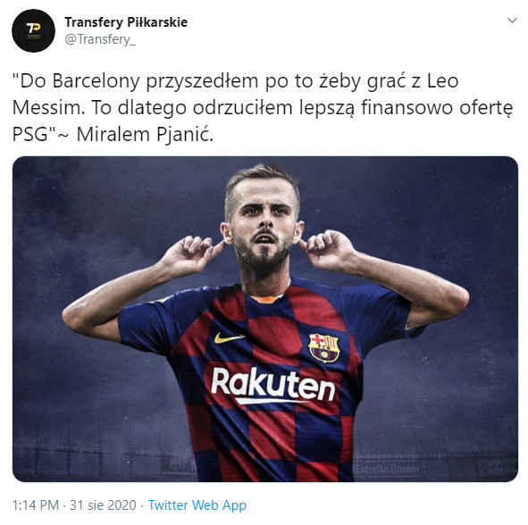 POWÓD, dla którego Pjanić wybrał Barcelonę :D